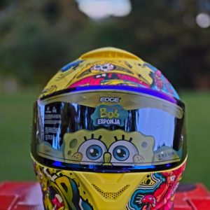 Casco NICK Integral Shanghai Bob Esponja Certificación DOT I ECE