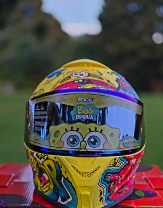 Casco NICK Integral Shanghai Bob Esponja Certificación DOT I ECE