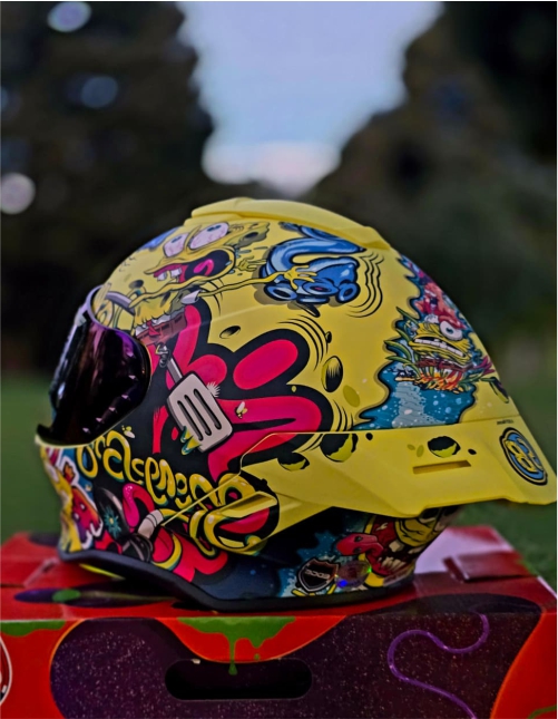 Casco NICK Integral Shanghai Bob Esponja Certificación DOT I ECE - Imagen 4