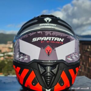 Casco Spartan Rojo - Azul