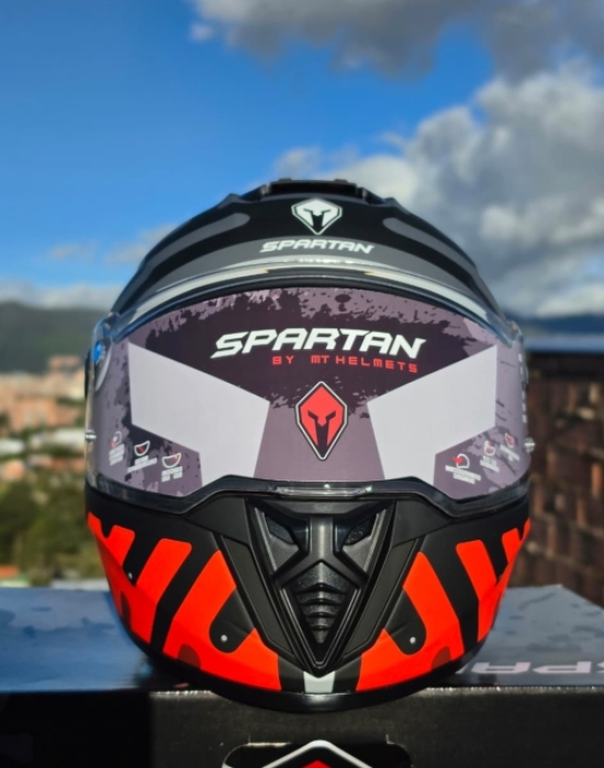 Casco Spartan Rojo – Azul