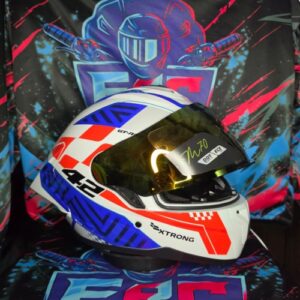 Casco Xtrong Azul-Rojo-Blanco
