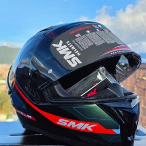 Casco SMK Verde-Negro