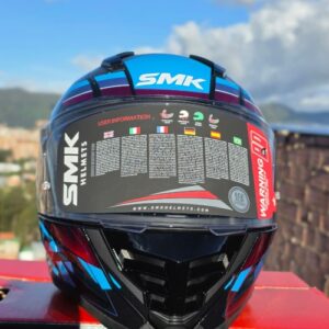 Casco SMK Azul-Negro