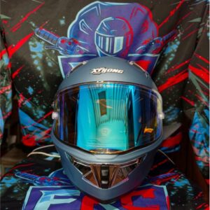 Casco Xtrong Azul Marino - Plateado