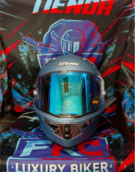 Casco Xtrong Azul Marino – Plateado